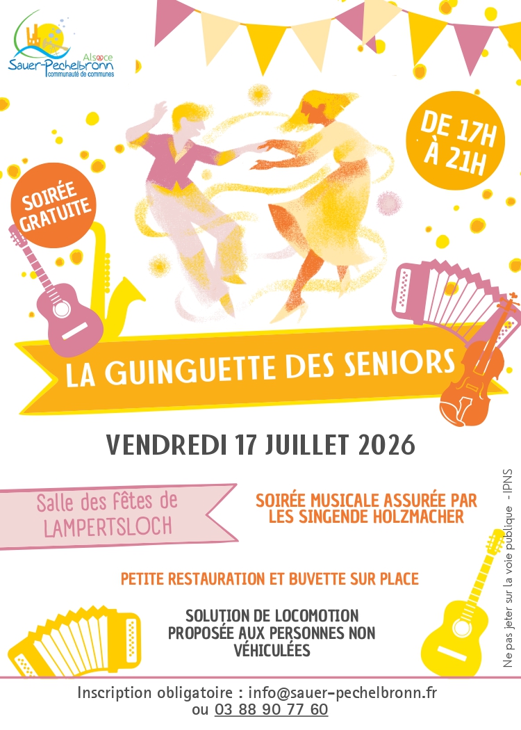🥳 La Guinguette des Seniors – Rendez-vous le vendredi 17 juillet 2026 ! 🎉